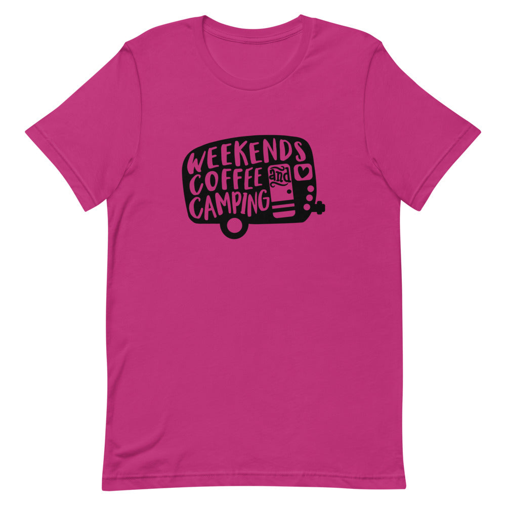 Weekends Coffee and Camping Tee